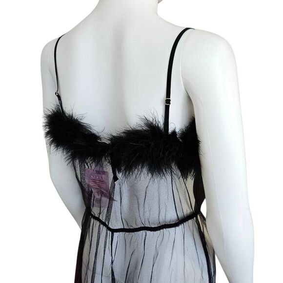 savage x fenty maribou sheer jumpsuit - Picture 4 of 7